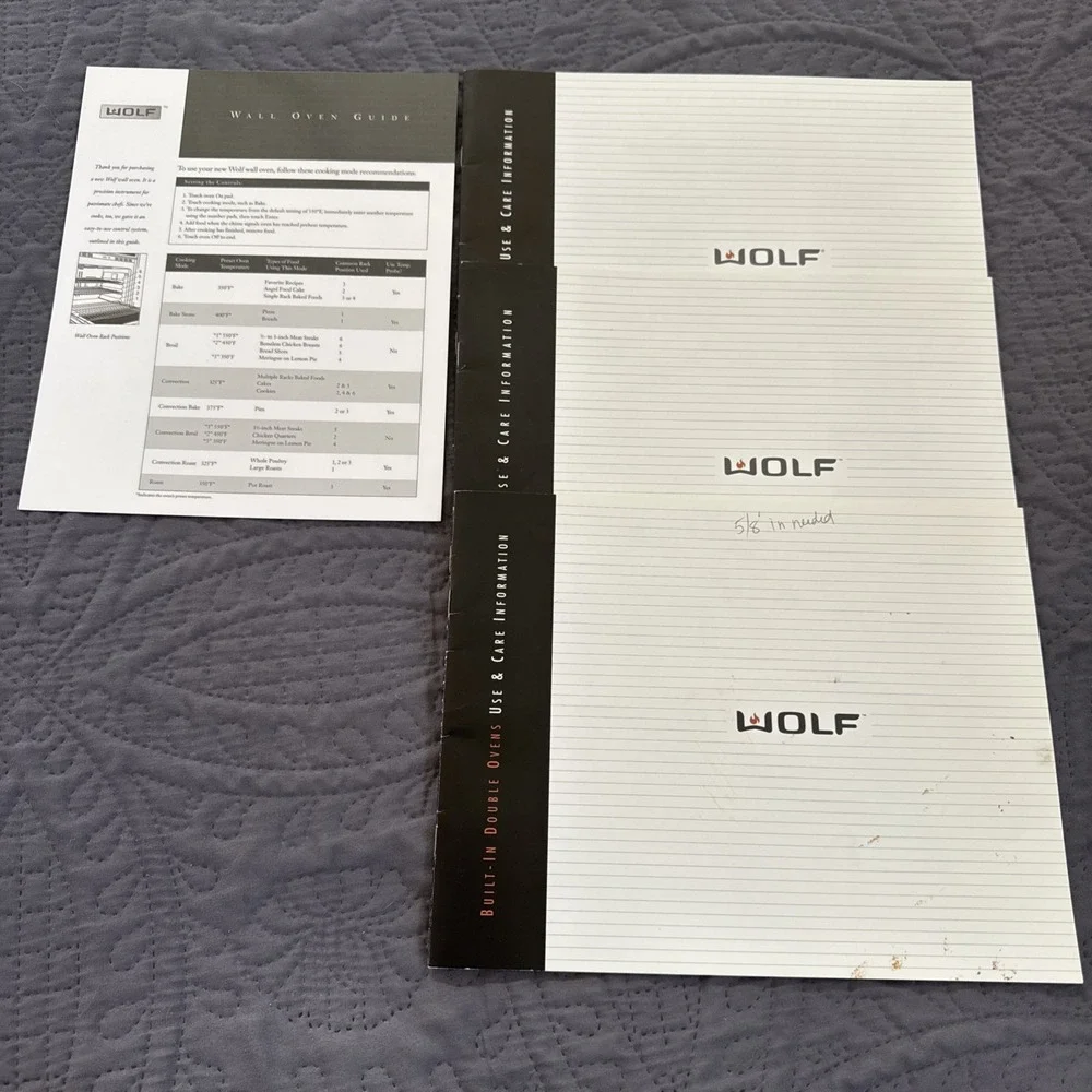 WOLF BUILT-IN WALL OVENS Gas range USE & CARE GUIDE,INSTALLATION INSTRUCTIONS